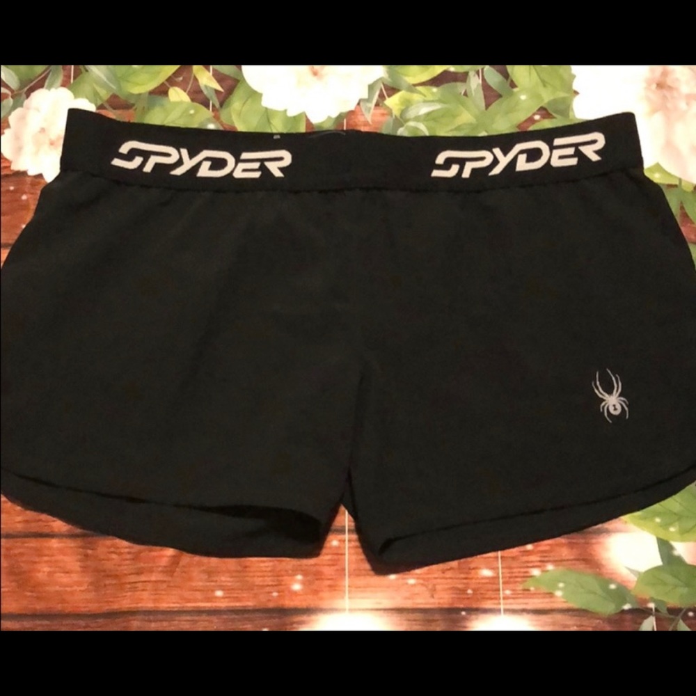 NWOT Black SPIDER Athletic Shorts XL